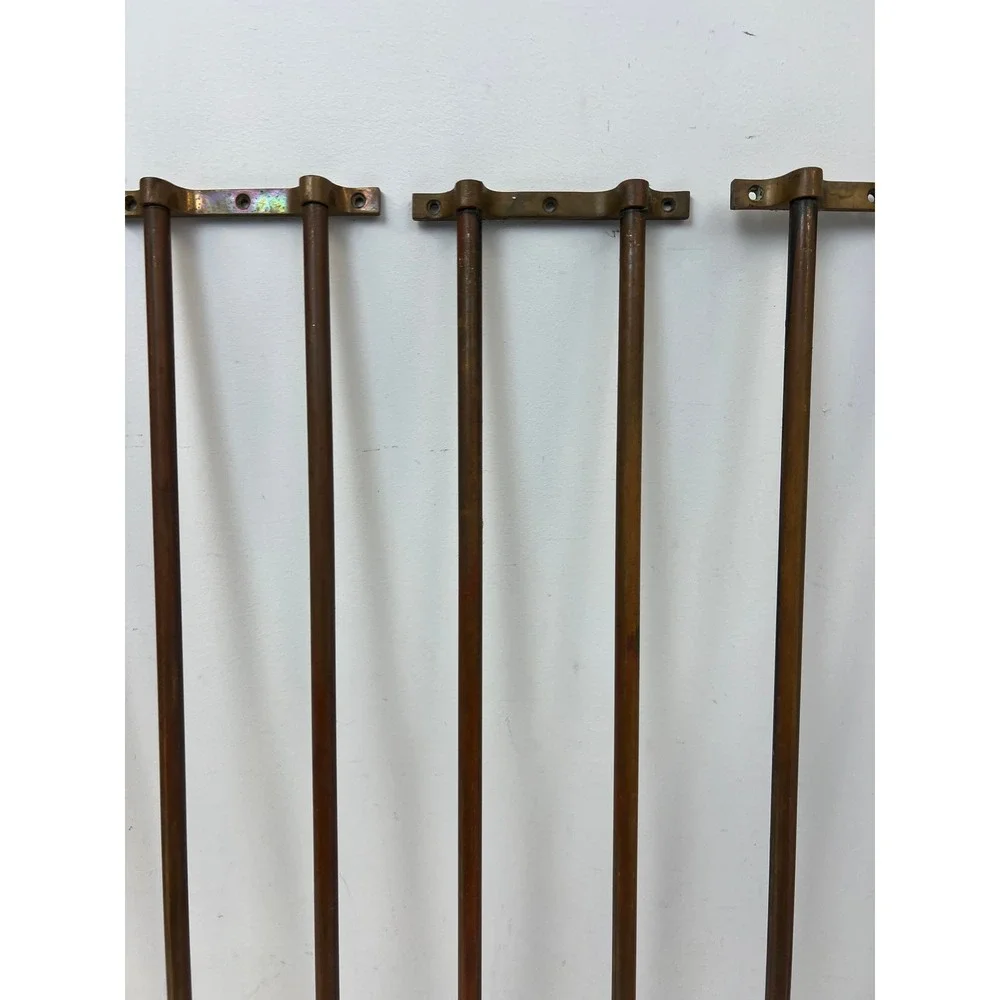 Vintage Yale Brass Wall Towel Racks Pullman Train Set of 5 Industrial Holders